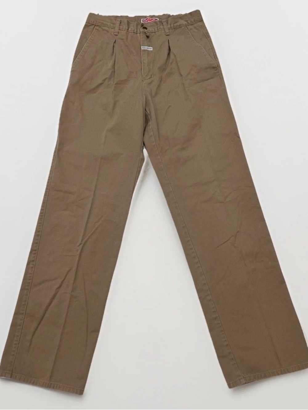 Vintage Mac Keen Pants Mens 28x31 Pleated Cotton Straight Leg Casual Office